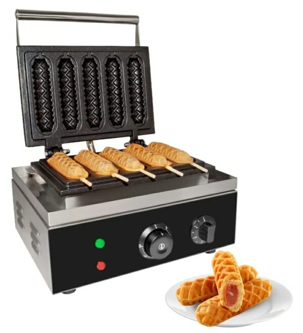 Electric 4 Slot Corn Stick Waffle Maker Machine