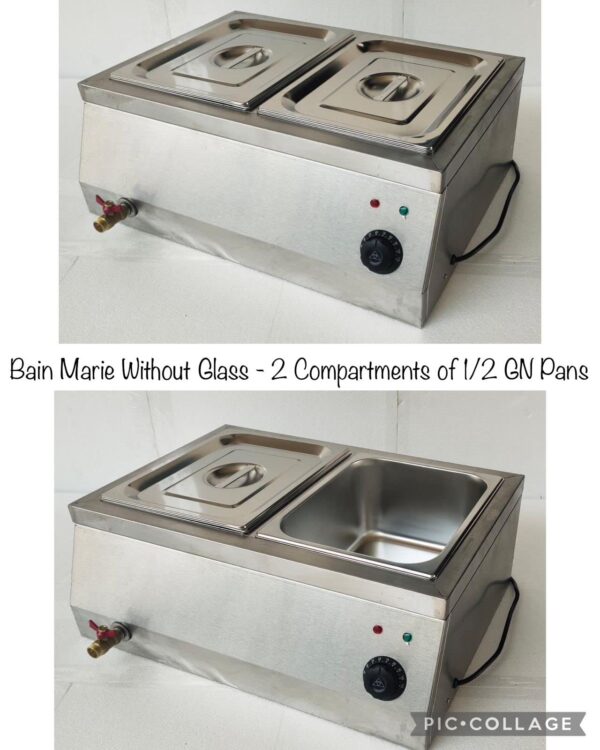 SS Bain Marie TWO Compartments