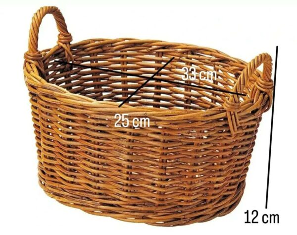 PB Oval Basket with 2 sided Handles