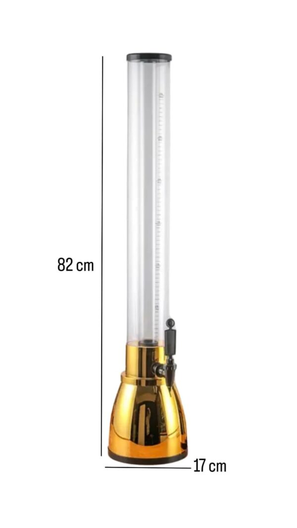 Beer Tower Dispenser gold