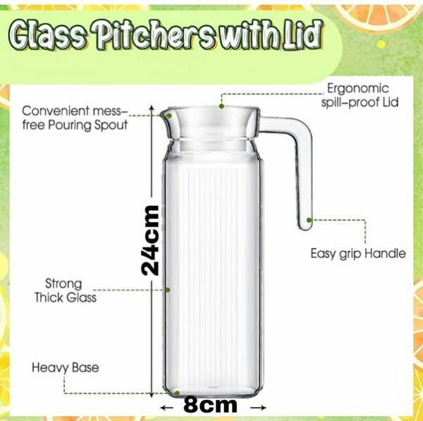 1.1L PC Transparent Juice Water Jug